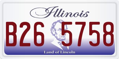 IL license plate B265758