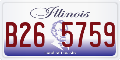 IL license plate B265759