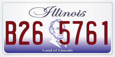 IL license plate B265761