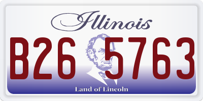 IL license plate B265763