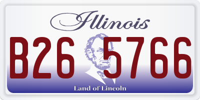IL license plate B265766