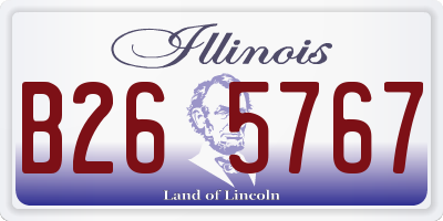 IL license plate B265767