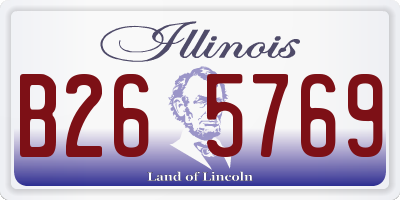 IL license plate B265769