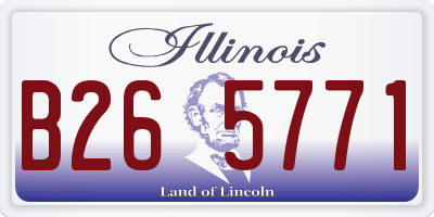 IL license plate B265771