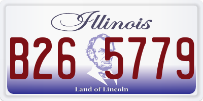 IL license plate B265779