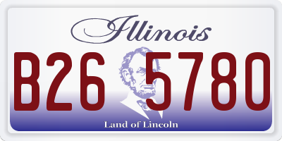IL license plate B265780
