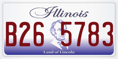 IL license plate B265783