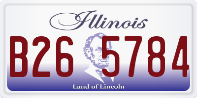 IL license plate B265784