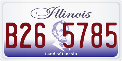 IL license plate B265785