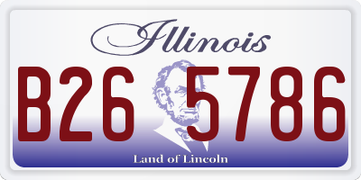 IL license plate B265786