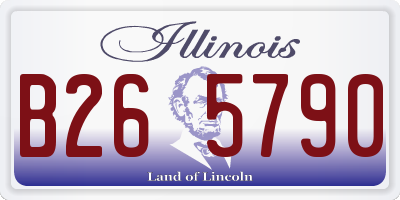 IL license plate B265790