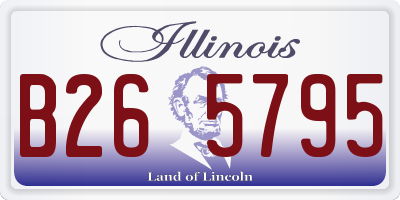 IL license plate B265795