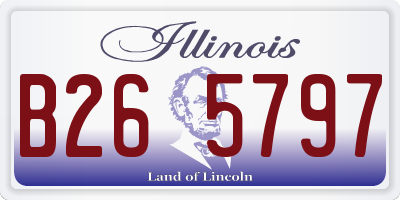 IL license plate B265797
