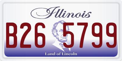 IL license plate B265799