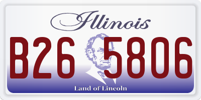 IL license plate B265806