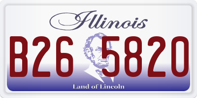 IL license plate B265820