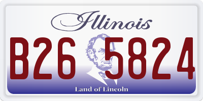 IL license plate B265824