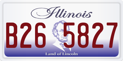IL license plate B265827