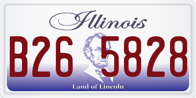 IL license plate B265828