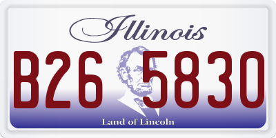 IL license plate B265830
