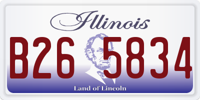 IL license plate B265834