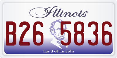 IL license plate B265836