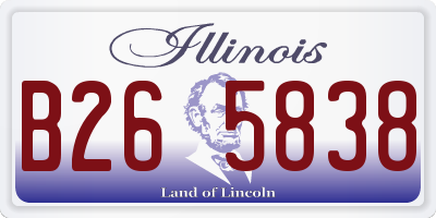 IL license plate B265838