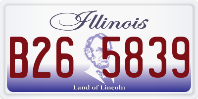 IL license plate B265839