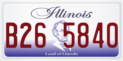 IL license plate B265840