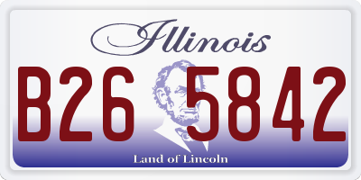 IL license plate B265842