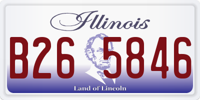 IL license plate B265846