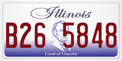 IL license plate B265848
