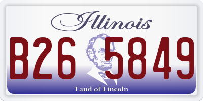 IL license plate B265849