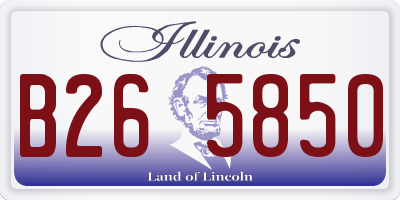 IL license plate B265850