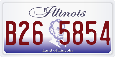 IL license plate B265854