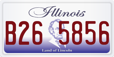 IL license plate B265856