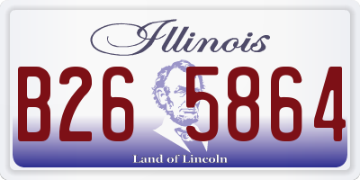 IL license plate B265864