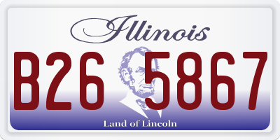 IL license plate B265867