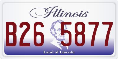 IL license plate B265877