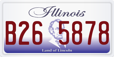 IL license plate B265878