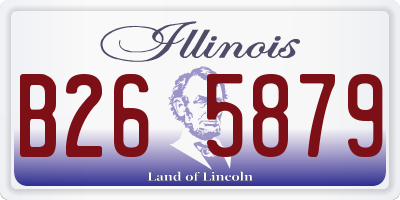 IL license plate B265879