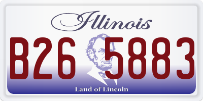 IL license plate B265883