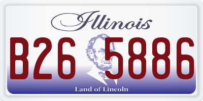IL license plate B265886