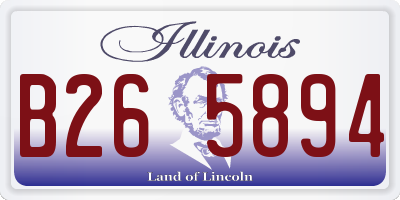 IL license plate B265894