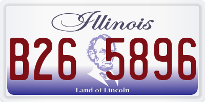 IL license plate B265896