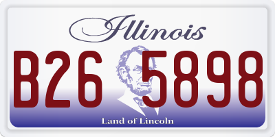 IL license plate B265898