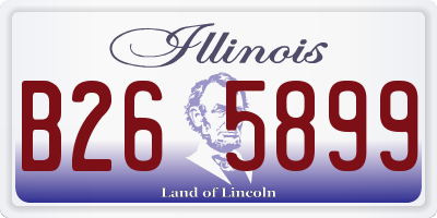 IL license plate B265899