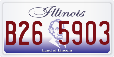 IL license plate B265903