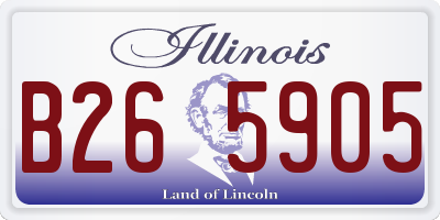 IL license plate B265905