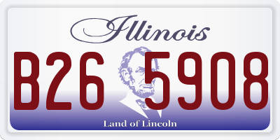 IL license plate B265908